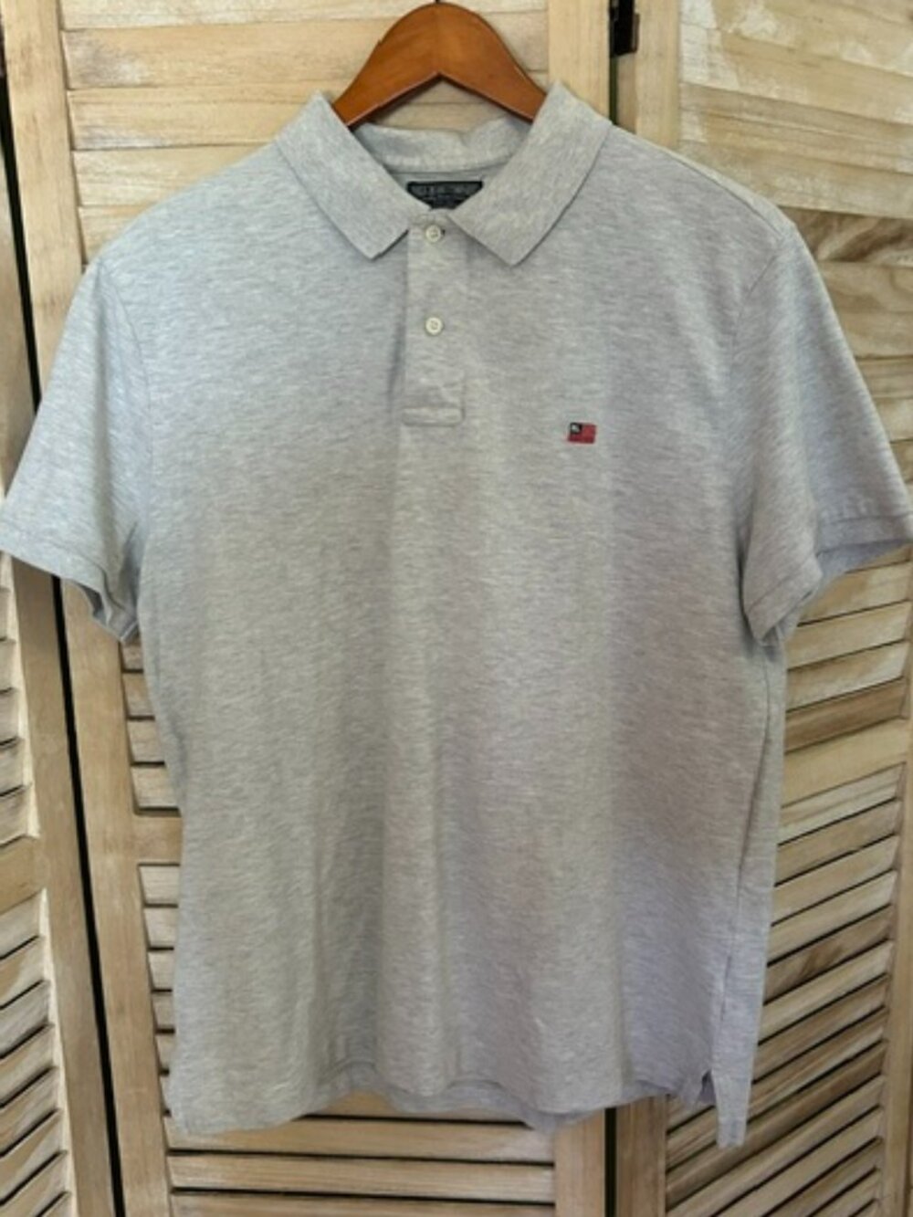 Vintage Polo Jeans Co Ralph Lauren Men’s Polo Shirt Large Heather Gray